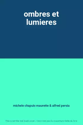 Couverture du produit · ombres et lumieres