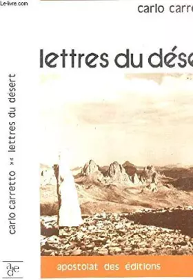 Couverture du produit · Lettres du desert