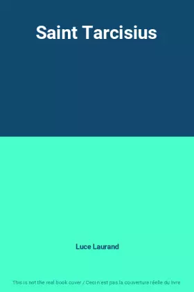Couverture du produit · Saint Tarcisius