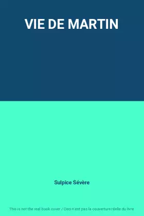 Couverture du produit · VIE DE MARTIN