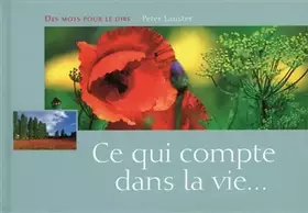Couverture du produit · CE QUI COMPTE DANS LA VIE...