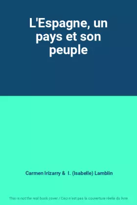 Couverture du produit · L'Espagne, un pays et son peuple