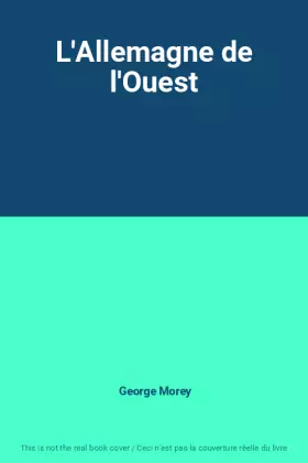 Couverture du produit · L'Allemagne de l'Ouest