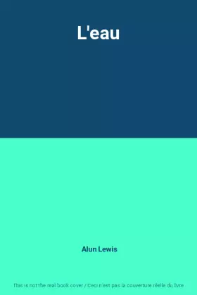 Couverture du produit · L'eau