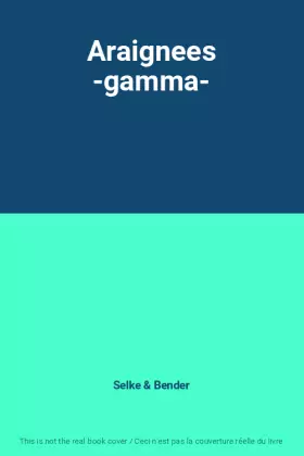 Couverture du produit · Araignees -gamma-