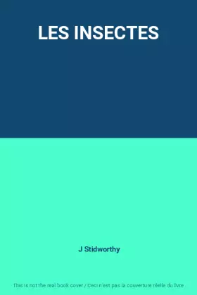 Couverture du produit · LES INSECTES