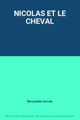 Couverture du produit · NICOLAS ET LE CHEVAL