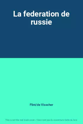 Couverture du produit · La federation de russie