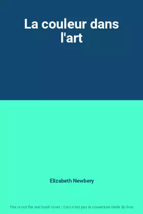 Couverture du produit · La couleur dans l'art