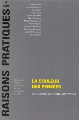 Couverture du produit · La couleur des pensées. Sentiments, émotions, intentions