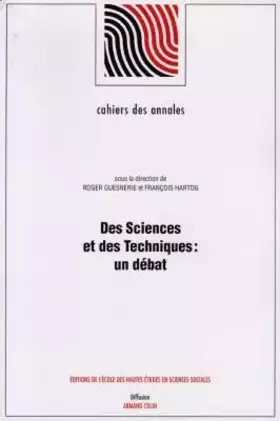 Couverture du produit · Des sciences et des techniques: Un débat