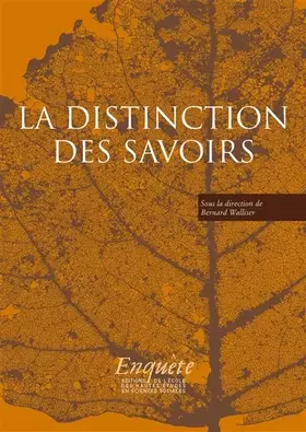Couverture du produit · La distinction des savoirs