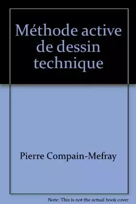 Couverture du produit · Méthode active de dessin technique