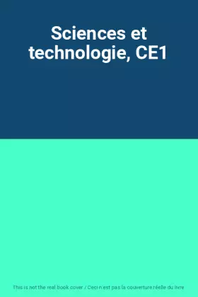 Couverture du produit · Sciences et technologie, CE1