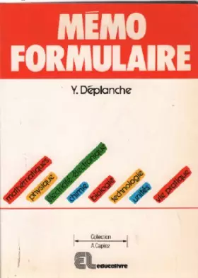 Couverture du produit · Mémo formulaire