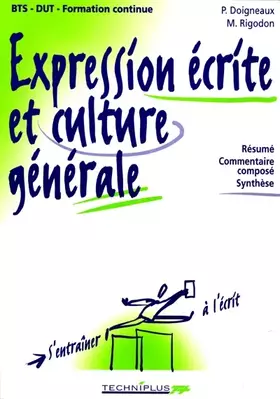Couverture du produit · Expression écrite et culture générale