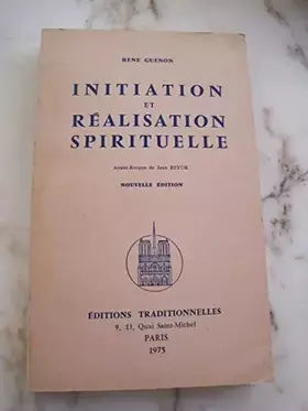 Couverture du produit · Initiation et Réalisation spirituelle