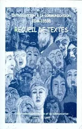 Couverture du produit · Introduction à la communication