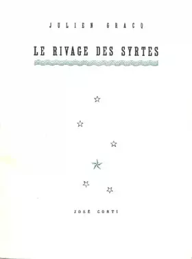 Couverture du produit · Le rivage des syrtes