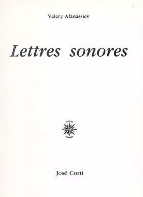 Couverture du produit · Lettres sonores