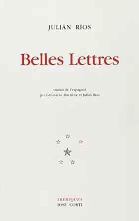 Couverture du produit · Belles lettres