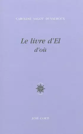 Couverture du produit · Le livre d'El : d'où