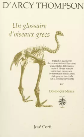 Couverture du produit · Un glossaire d'oiseaux grecs