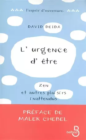 Couverture du produit · L'Urgence d'être