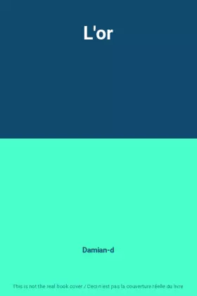 Couverture du produit · L'or