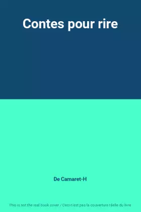 Couverture du produit · Contes pour rire