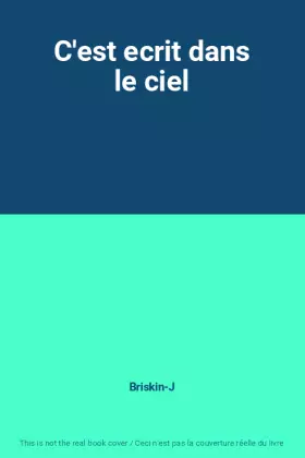 Couverture du produit · C'est ecrit dans le ciel
