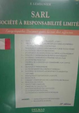 Couverture du produit · SARL: Société à responsabilité limitée