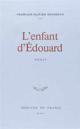 Couverture du produit · L'enfant d'Édouard