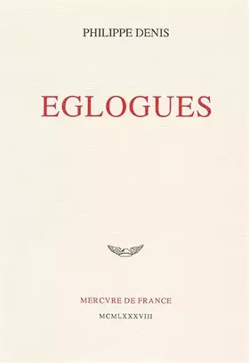 Couverture du produit · Eglogues