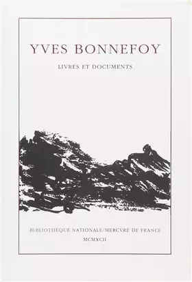Couverture du produit · Livres et documents