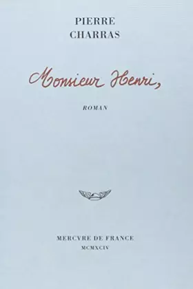 Couverture du produit · Monsieur Henri