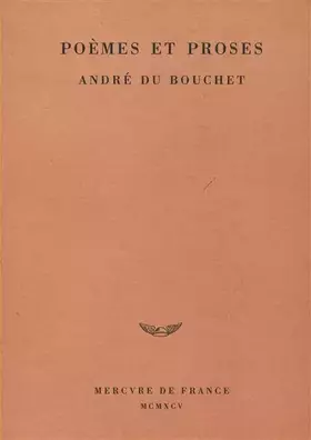 Couverture du produit · Poèmes et proses