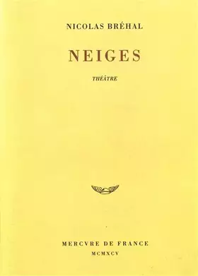 Couverture du produit · Neiges