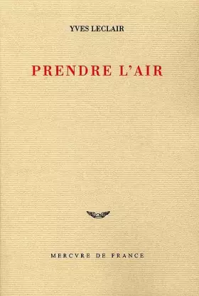 Couverture du produit · Prendre l'air