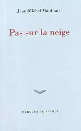 Couverture du produit · Pas sur la neige