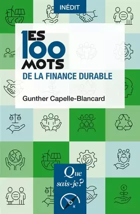 Couverture du produit · Les 100 mots de la finance durable