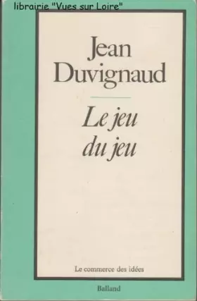 Couverture du produit · Le jeu du jeu