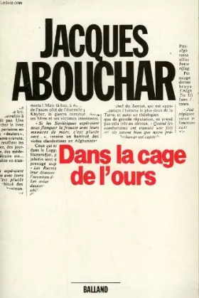 Couverture du produit · Dans la cage de l'ours