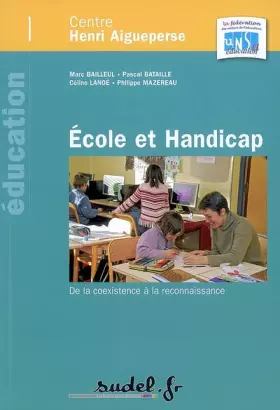 Couverture du produit · Ecole et handicap