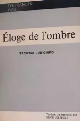 Couverture du produit · Eloge de l'ombre