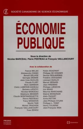 Couverture du produit · Economie publique