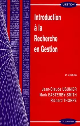 Couverture du produit · Introduction à la recherche en gestion