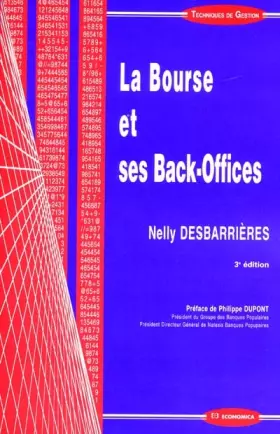 Couverture du produit · La Bourse et ses back-offices