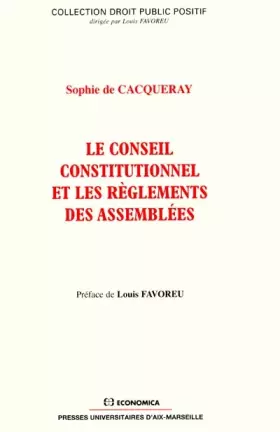 Couverture du produit · Cons. const. reglt assemblees