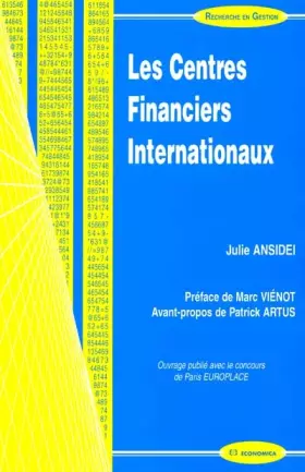 Couverture du produit · Les Centre Financiers Internationaux